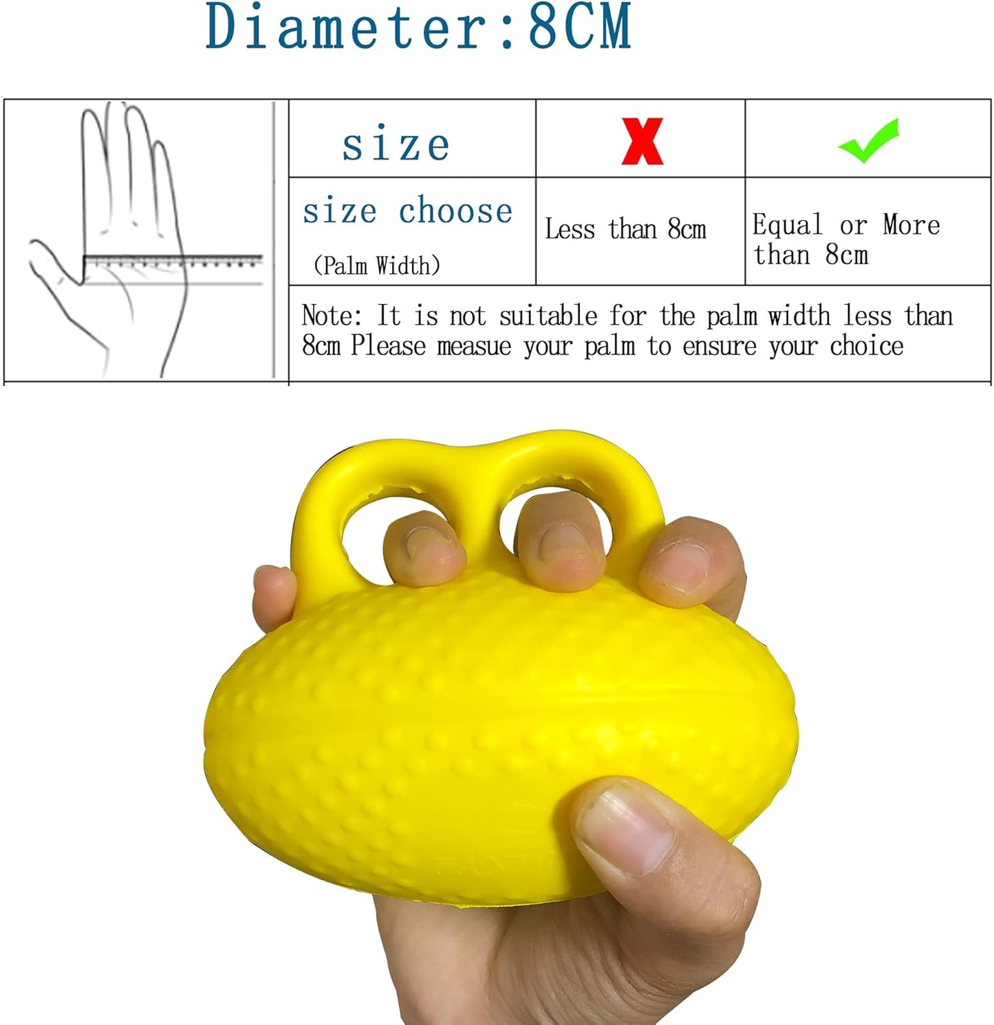 Hand squeeze boll